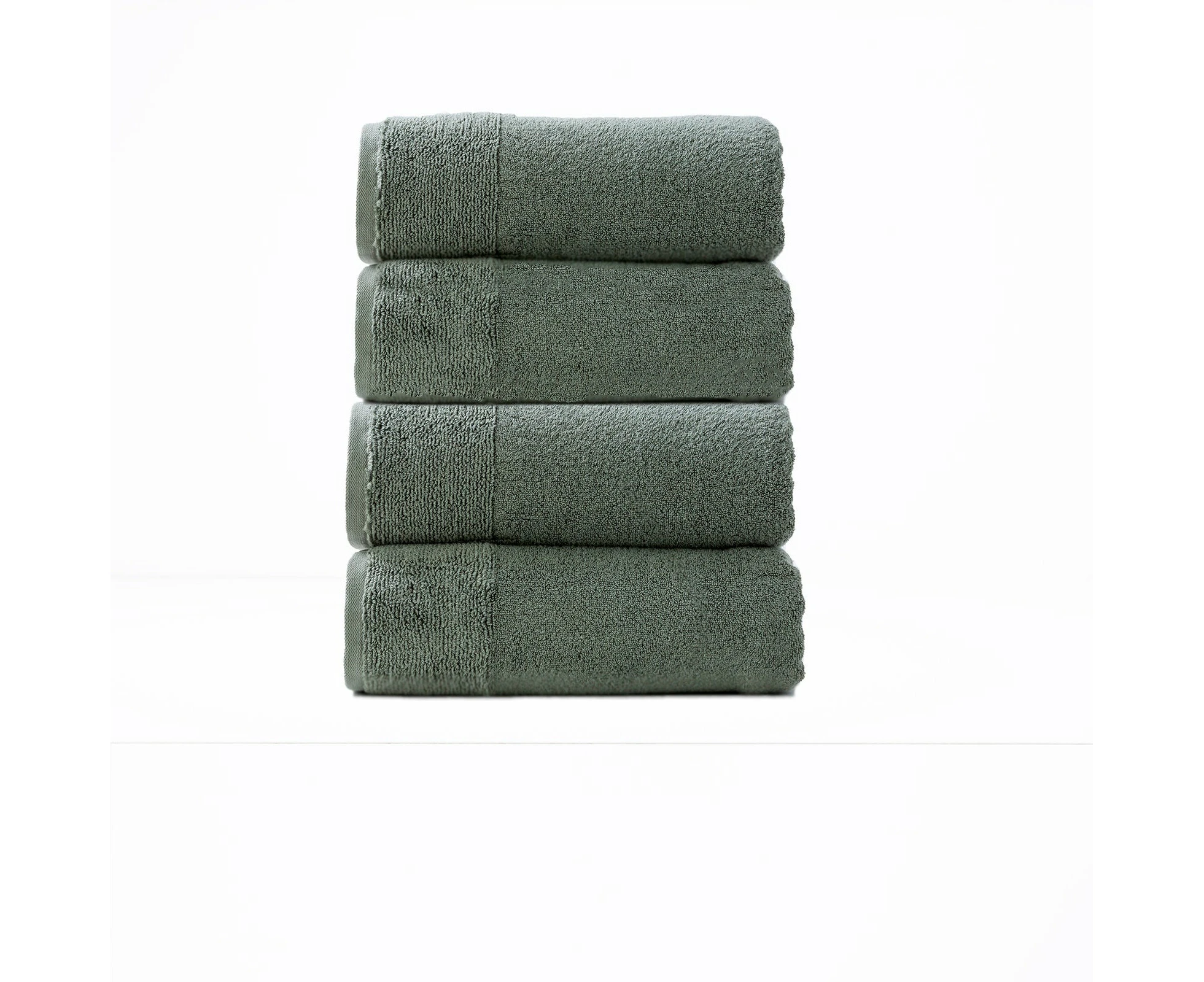 Renee Taylor Aireys 650 Gsm Zero Twist 4 Piece Bath Towel Agave