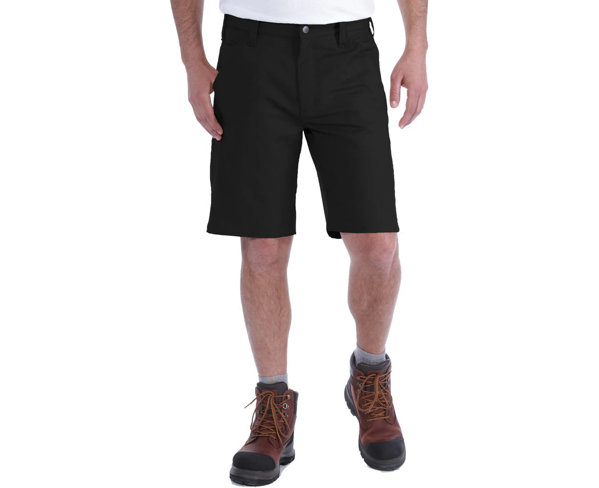 Carhartt Mens 103111 Rugged Stretch Durable Canvas Shorts - Black