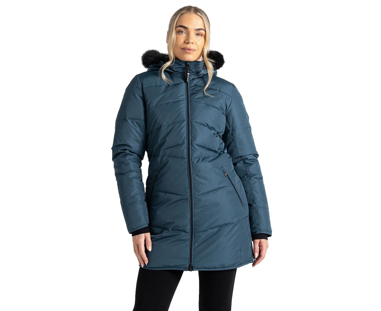 Dare 2B Womens Striking III Waterproof Padded Parka Coat - OrinGry/Orin