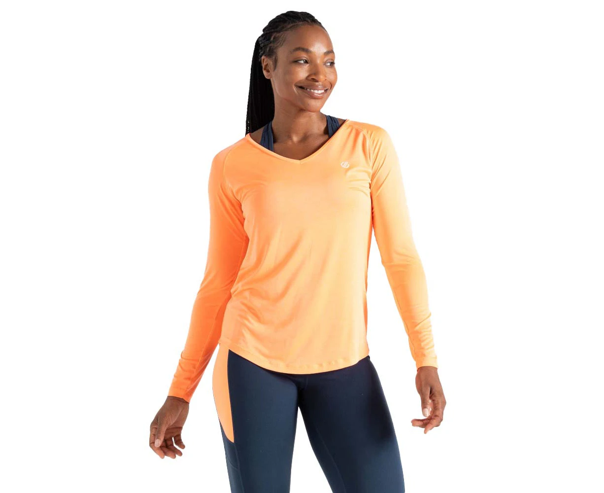 Dare 2b Womens Discern Wicking Long Sleeve Running T Shirt - Live Wire