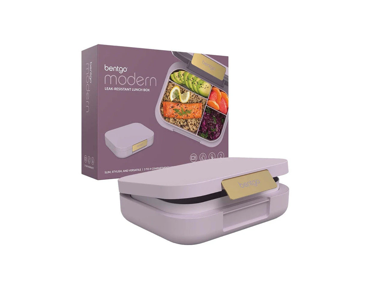 Bentgo Modern 23cm Leak-Proof Lunch Box w/ Compartment Food Container Orchid