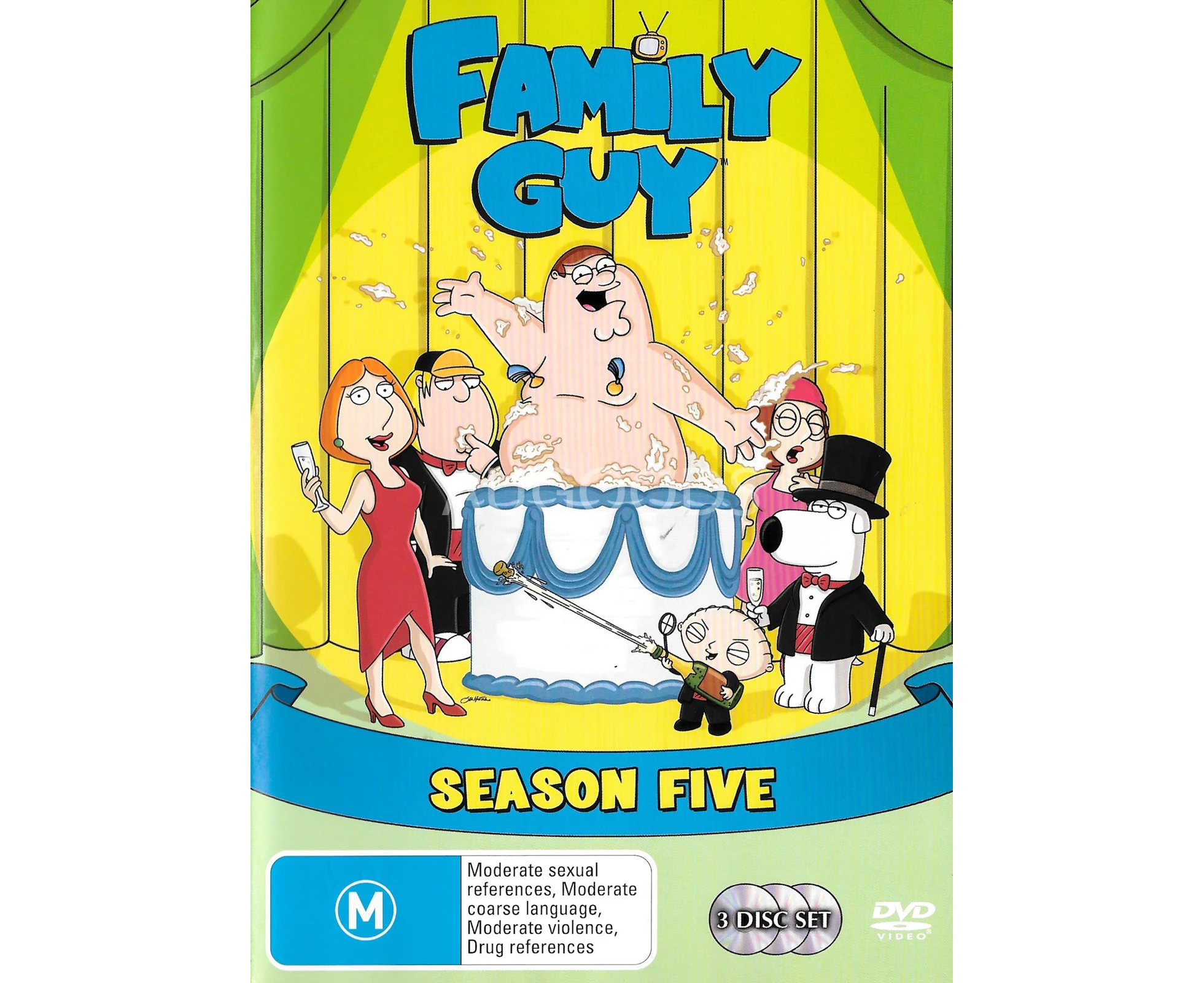 Family Guy Season Five -DVD Comedy Series Rare Aus Stock New Region 4