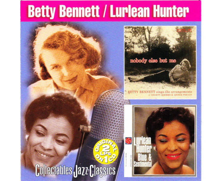 Nobody Else But Me Blue Sentimental - Betty Bennett, Lurlean Hunter CD