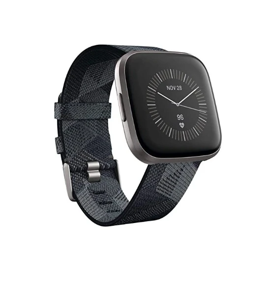 Fitbit Versa 2 Special Edition Smart Fitness Watch - Smoke Woven/Mist Grey - International Model - Refurbished Grade A - Refurbished Grade A