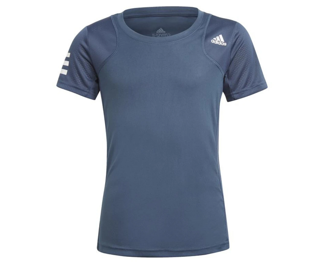 Adidas Girls Club Tee - Crew Navy/White - 11-12