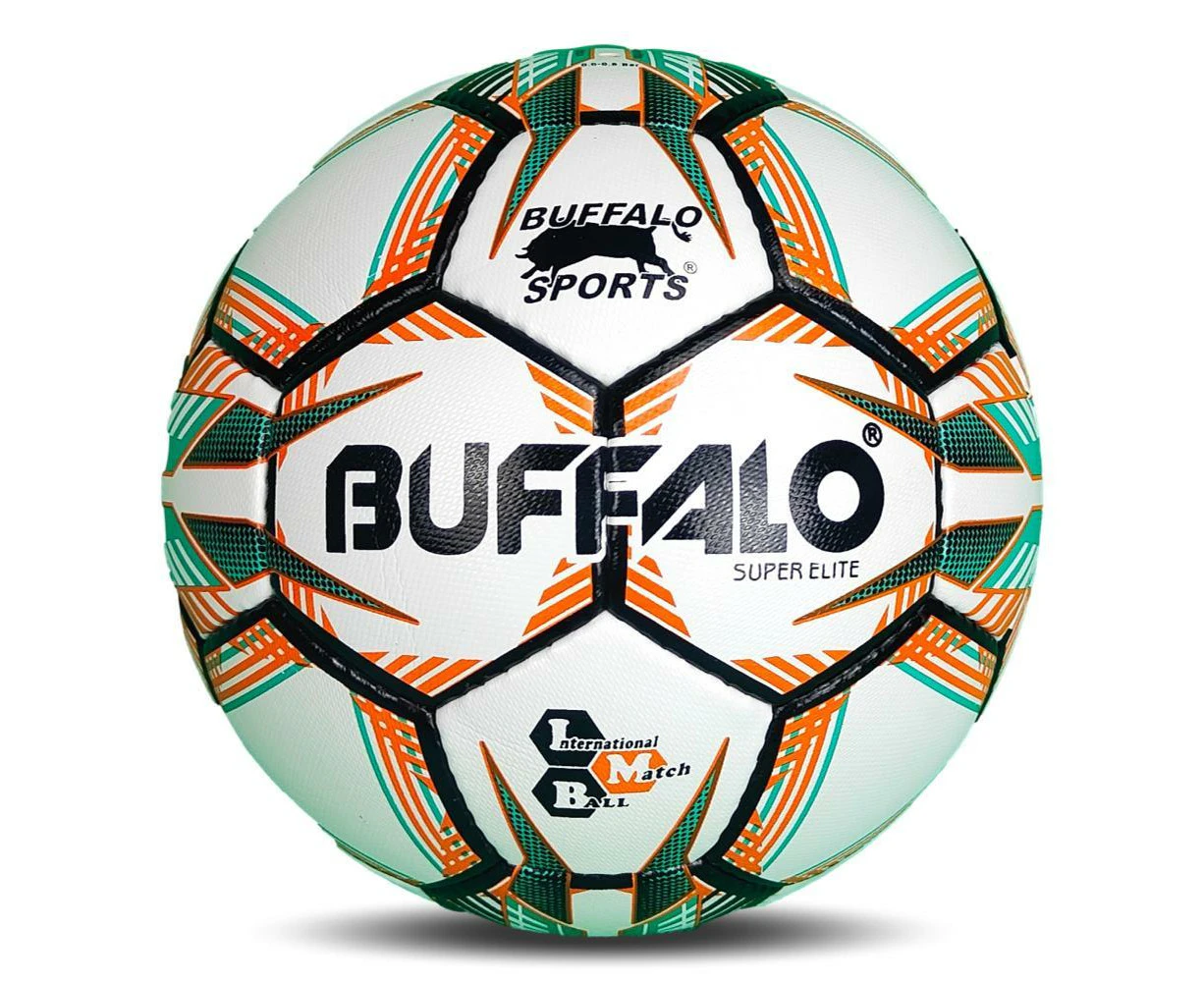 Buffalo Sports Super Elite Soccerball - White/Teal/Orange