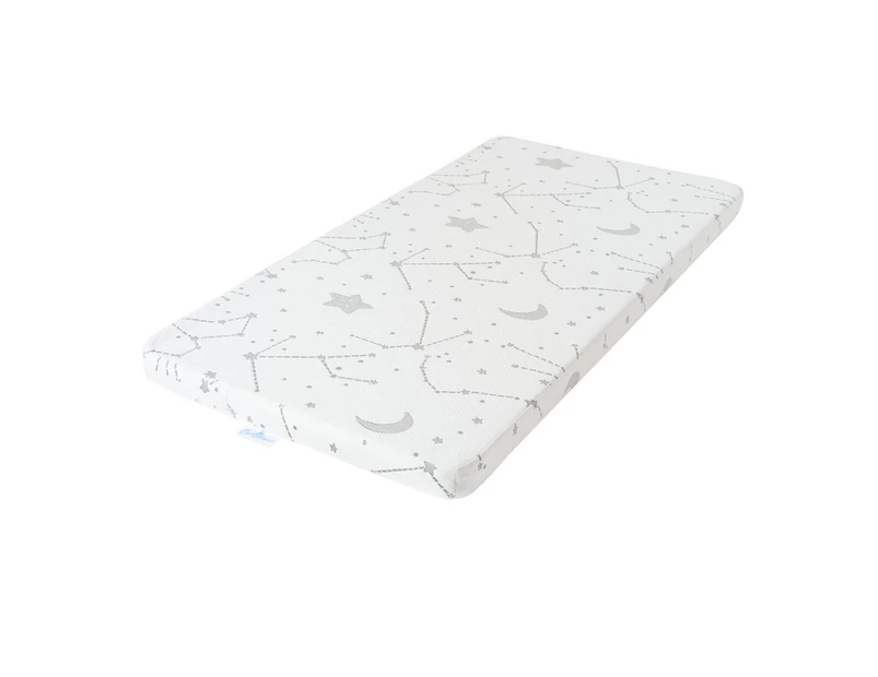 Dual Sided Baby Cot Memory Foam Mattress With Waterproof And Washable Cover 130x70 x7.62cm