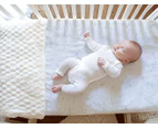 Dual Sided Baby Cot Memory Foam Mattress With Waterproof And Washable Cover 130x70 x7.62cm