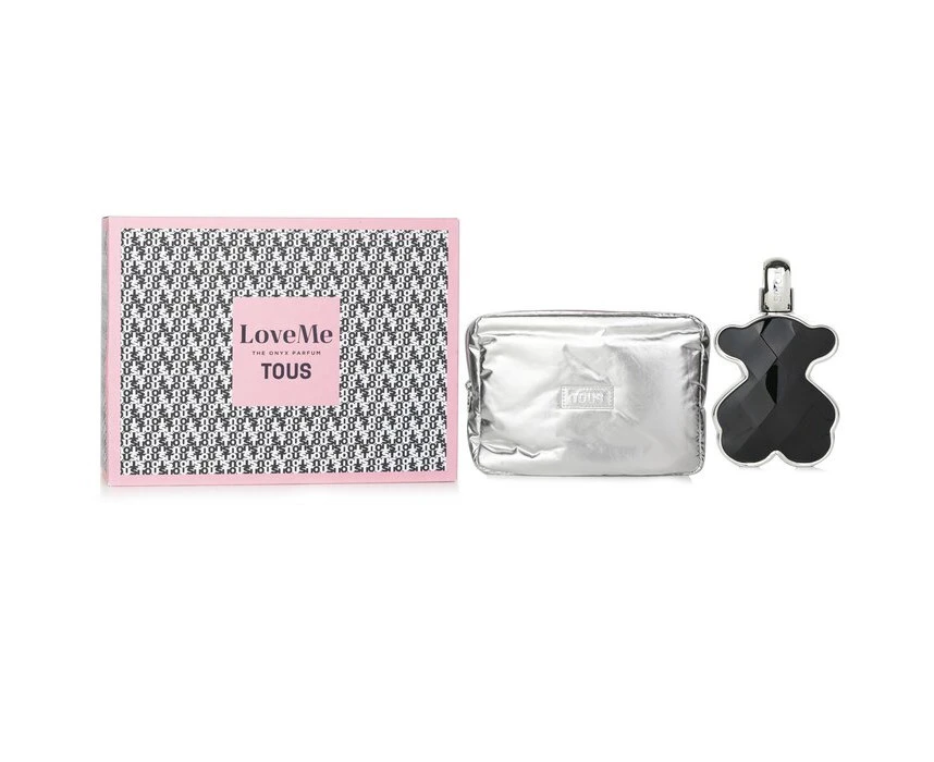 Tous Love Me The Onyx Parfum Coffert :  Eau De Perfum 90ml + Bag 2pcs