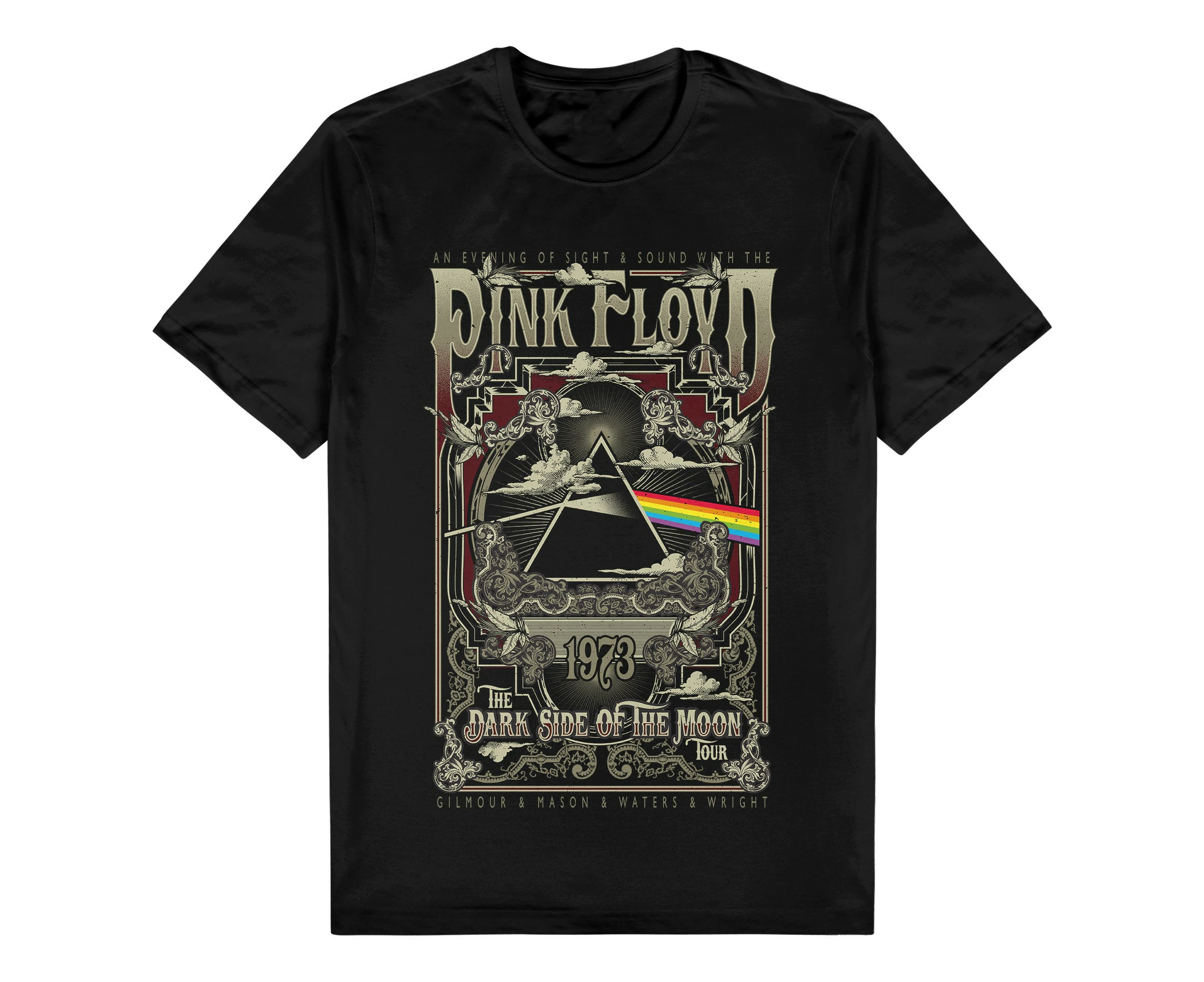 Pink Floyd Band Live at the Rainbow Theatre Black Tee T-Shirt