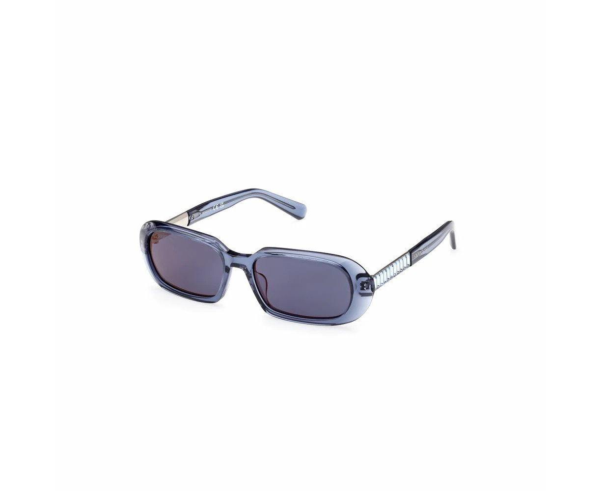 Swarovski Blue Plastic Sunglasses