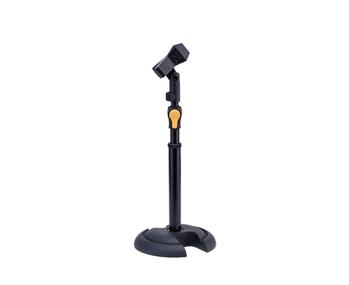 Hercules Short Straight H-Base Adjustable Stable Mic Stand with EZ Grip