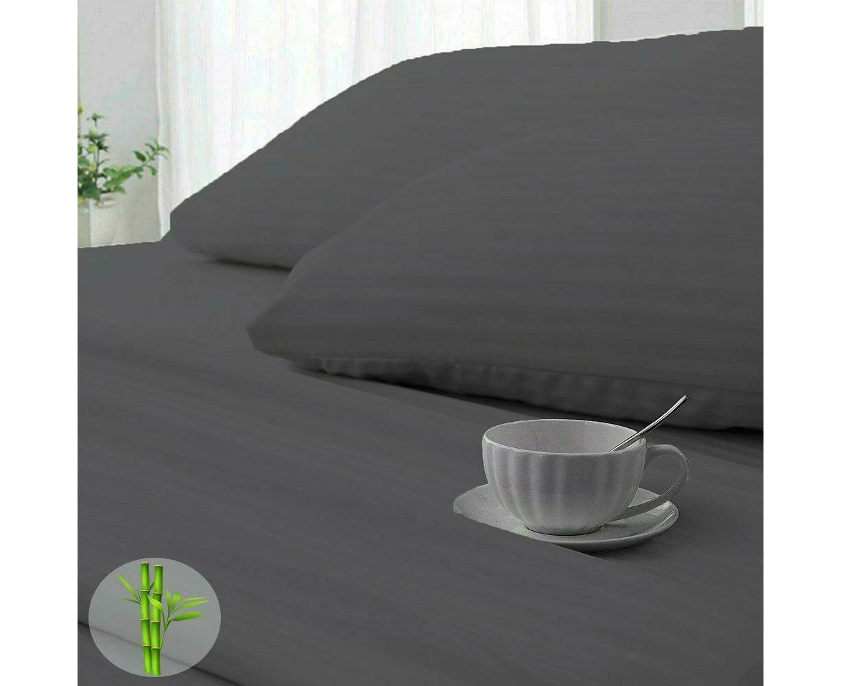 4pcs 1800tc Bamboo Blend Bedsheet Set White