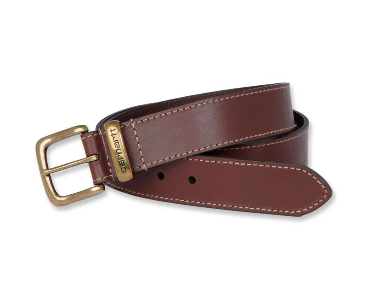 Carhartt Mens Leather Jean Belt - Carhartt Brown