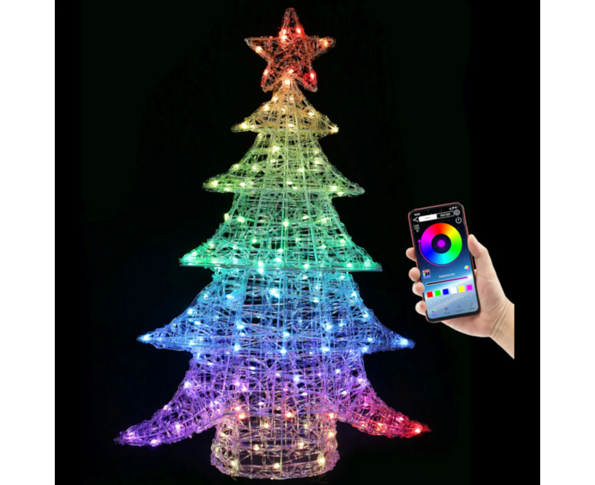 LED Rainbow Acrylic Tree 100cm