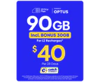 Catch Connect 28 Day Mobile Plan - 60GB (+30GB Bonus Data)