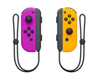 Nintendo SWI Joy-Con Pair Controller Neon Purple/Orange Video Game Accesories