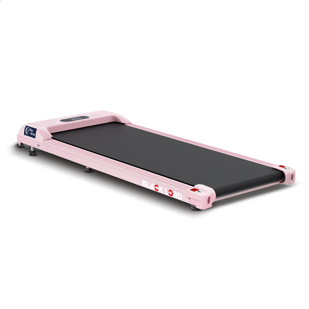 BLACK LORD Treadmill Electric Walking Pad Home Office Gym Fitness Pink w/ Smart Watch