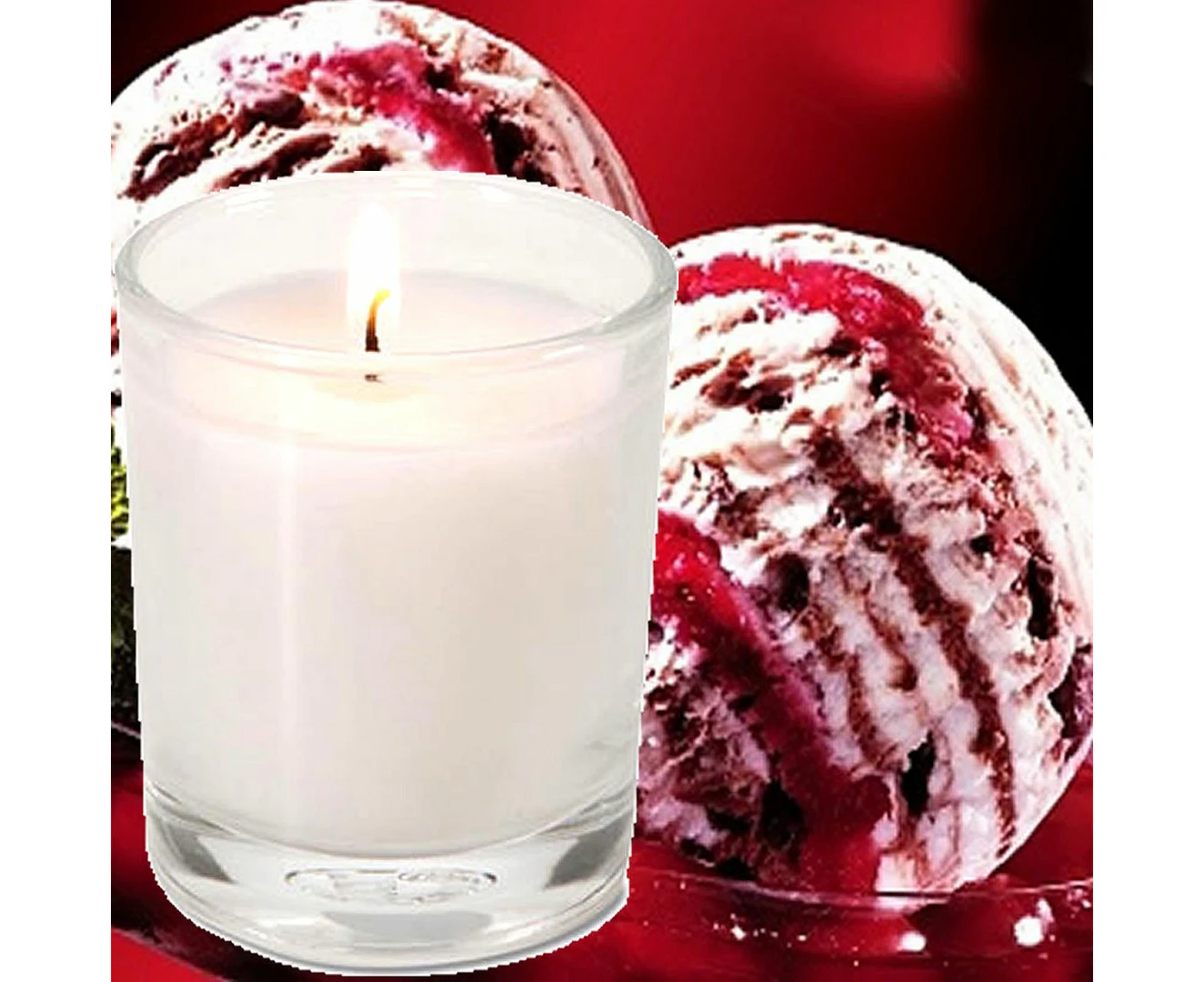 Cherry Vanilla Scented Votive Candles x 4