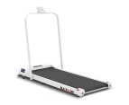 BLACK LORD Treadmill Electric Walking Pad Home Fitness Foldable White w/ Smart Watch