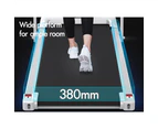 BLACK LORD Treadmill Electric Walking Pad Home Fitness Foldable White w/ Smart Watch