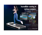 BLACK LORD Treadmill Electric Walking Pad Home Office Gym Fitness White w/ Smart Watch