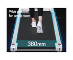 BLACK LORD Treadmill Electric Walking Pad Home Office Gym Fitness White w/ Smart Watch