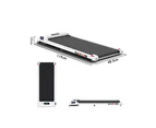 BLACK LORD Treadmill Electric Walking Pad Home Office Gym Fitness White w/ Smart Watch