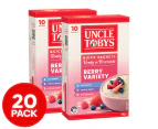 2 x 10pk Uncle Tobys Quick Oat Sachets Berry Variety 350g