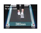 BLACK LORD Treadmill Electric Walking Pad Home Office Gym Fitness Silver w/ Smart Watch