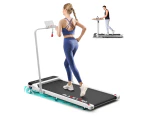 BLACK LORD Treadmill Electric Walking Pad Incline Foldable White w/ Smart Watch