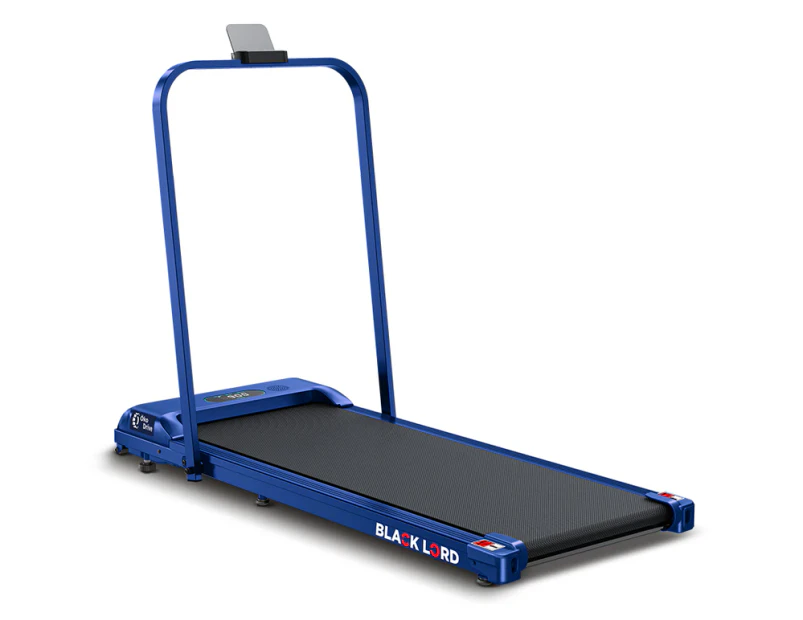 BLACK LORD Treadmill Electric Walking Pad Home Fitness Foldable Blue w/ Smart Watch