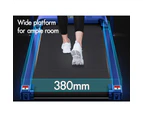 BLACK LORD Treadmill Electric Walking Pad Home Fitness Foldable Blue w/ Smart Watch