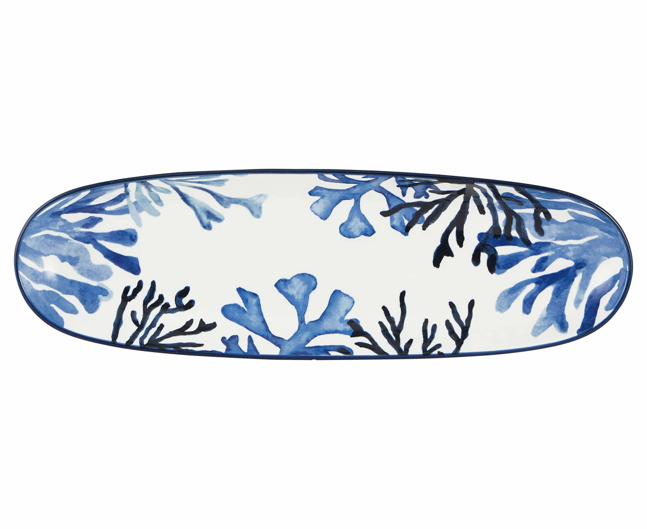 Maxwell & Williams 40x12cm Blue Coral Oblong Deep Platter