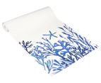 Maxwell & Williams 150x33cm Blue Coral Cotton Table Runner