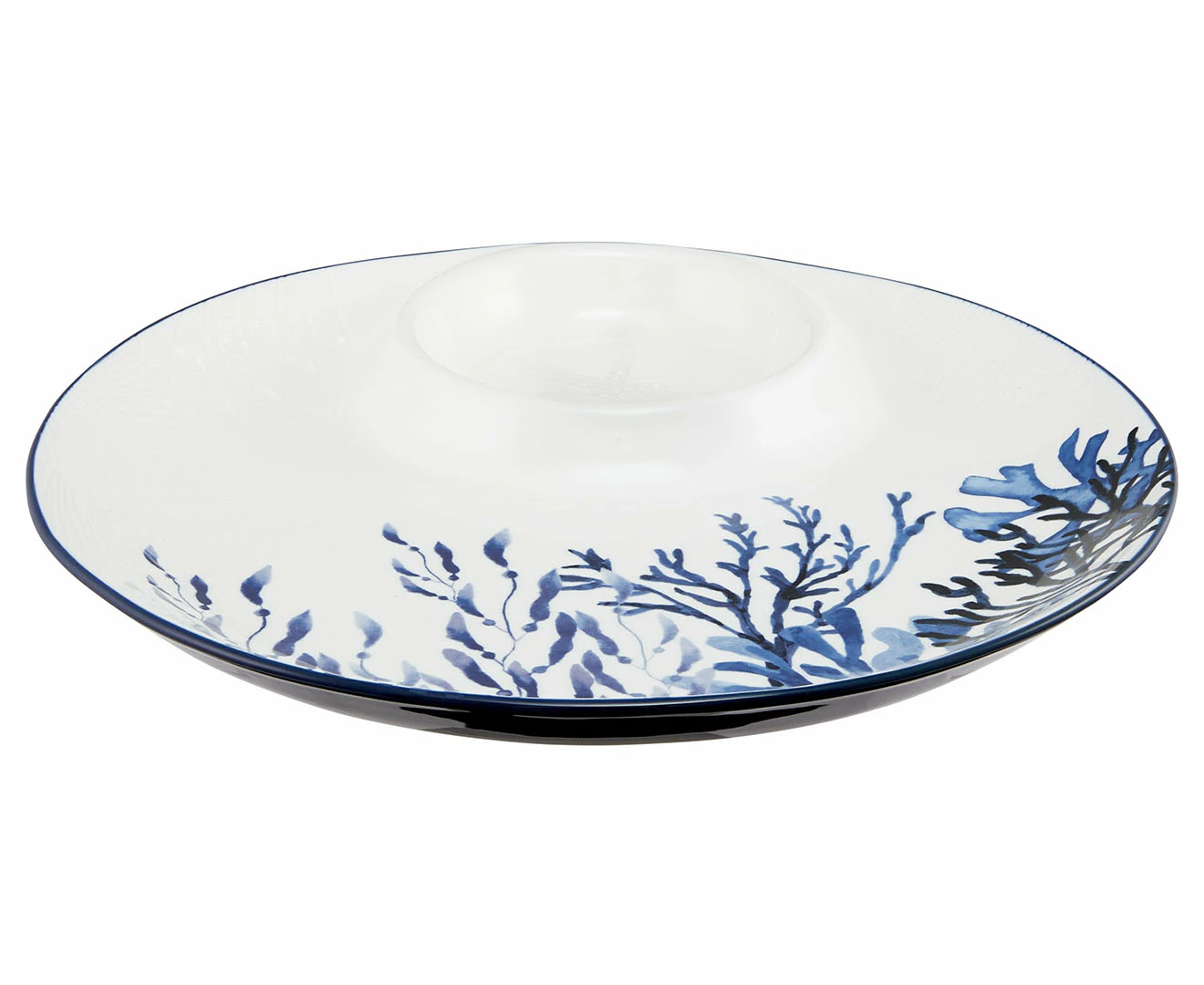 Maxwell & Williams 32cm Blue Coral Chip & Dip Platter