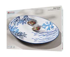 Maxwell & Williams 40x30cm Blue Coral Oval Platter