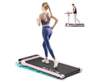 BLACK LORD Treadmill Electric Walking Pad Incline Pink w/ Smart Watch