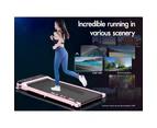 BLACK LORD Treadmill Electric Walking Pad Incline Pink w/ Smart Watch