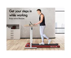 BLACK LORD Treadmill Electric Walking Pad Home Office Gym Fitness Red w/ Smart Watch