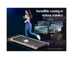 BLACK LORD Treadmill Electric Walking Pad Incline Silver w/ Smart Watch