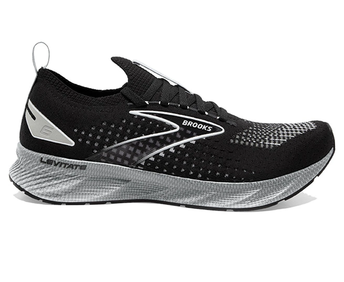 Brooks Men's Levitate StealthFit 6 Running Shoes - Black/Grey/Oyster