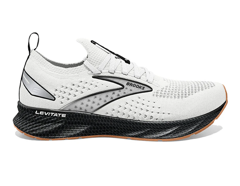 Brooks Men's Levitate StealthFit 6 Running Shoes - White/Black