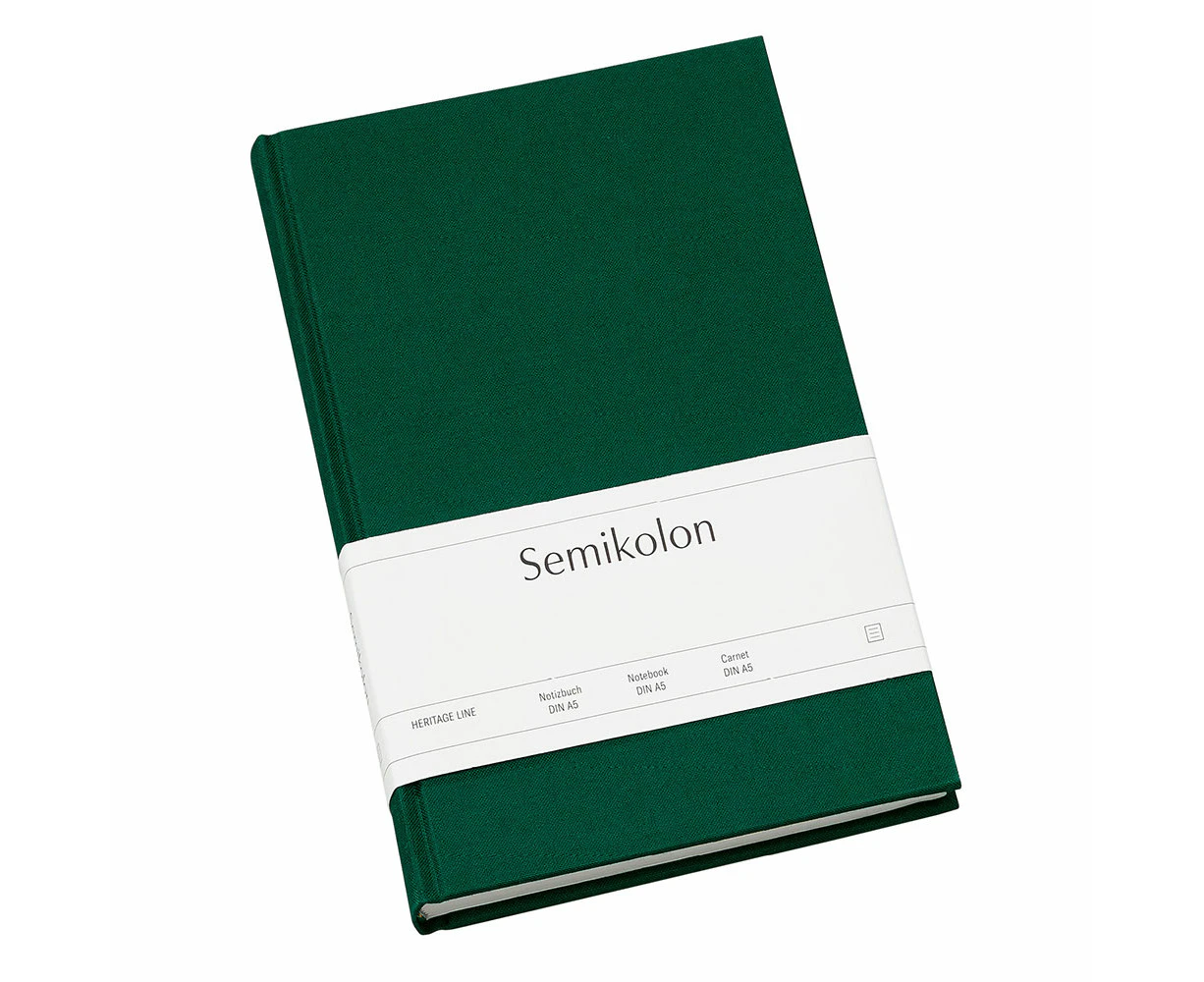 Semikolon Classic A5 Ruled Notebook - Forest