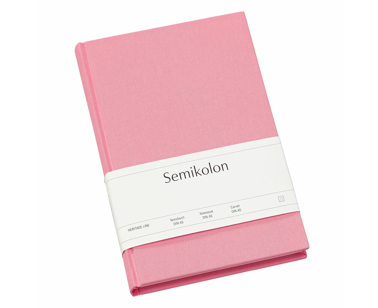 Semikolon Classic A5 Ruled Notebook - Flamingo