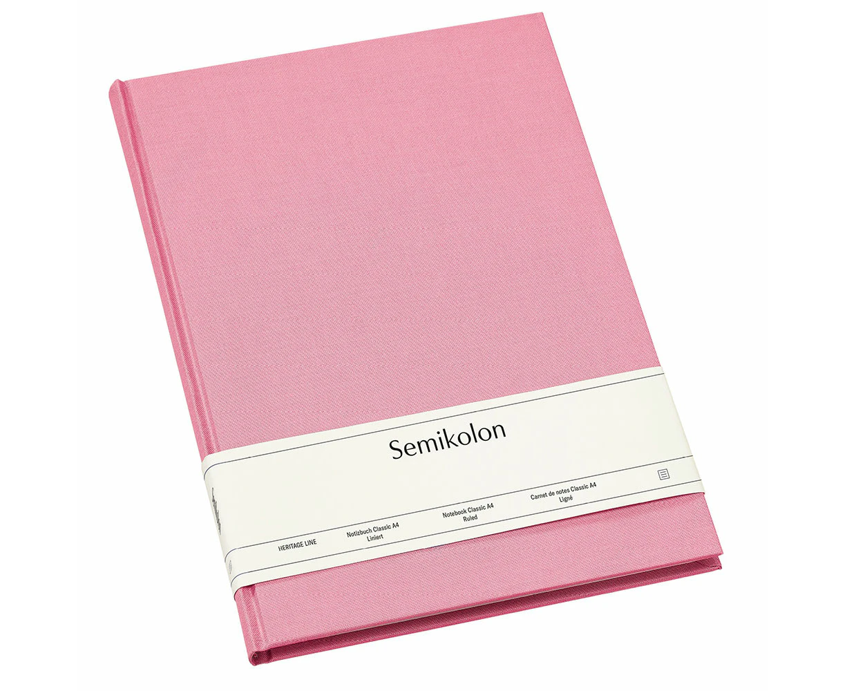 Semikolon Classic Ruled A4 Notebook - Flamingo