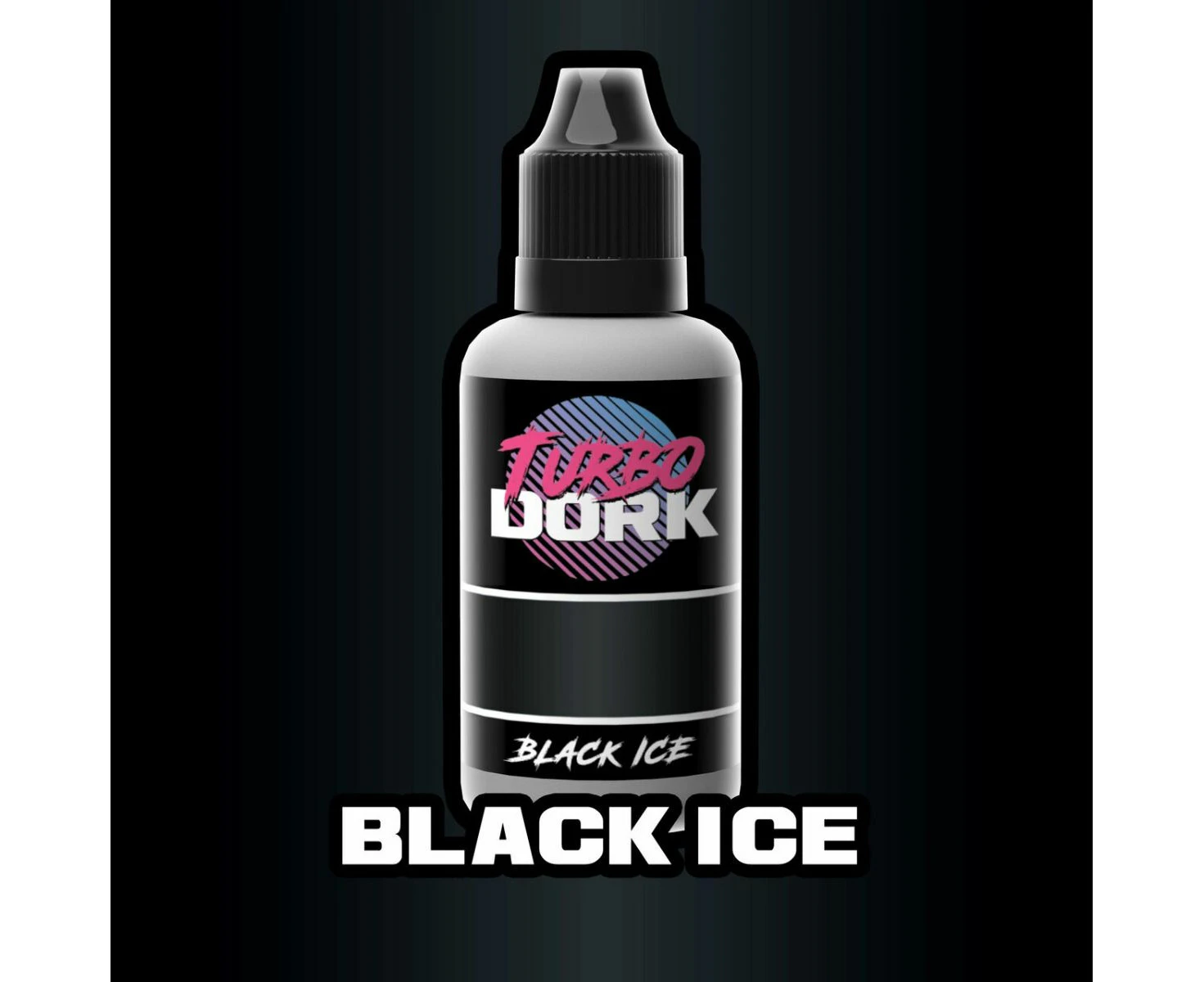 Turbo Dork Black Ice Metallic Acrylic Paint 20ml Bottle