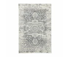 Geometric Fade Ivory And Grey Rug