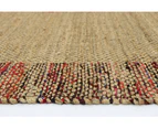 Mahal Multi Colour Boarder Jute Rug