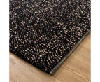 Twin Weave Black Rug